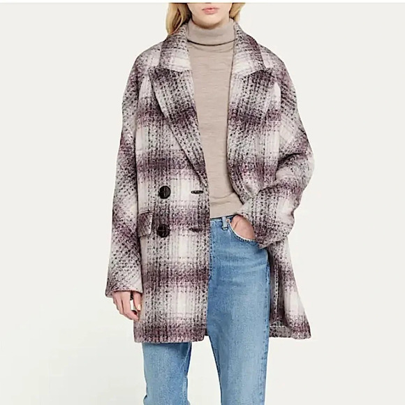 Veronica Beard Deena Ticket Plaid Double Breasted Coat NEW NWT​​ - Picture 1 of 13